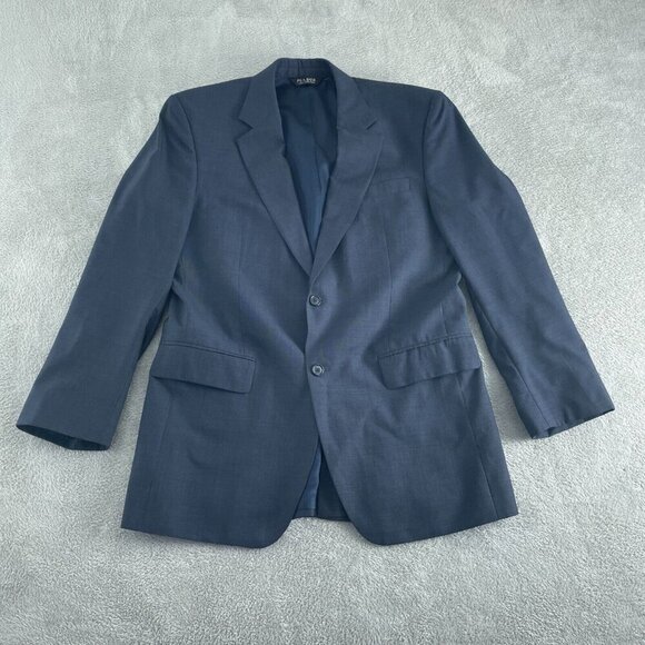 Jos. A. Bank Mens Wool Suit Blazer Jacket 41L - Navy Blue Two-Button 5283 - Picture 1 of 10